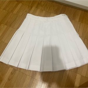 Original American Apparel White Pleated Tennis Skirt